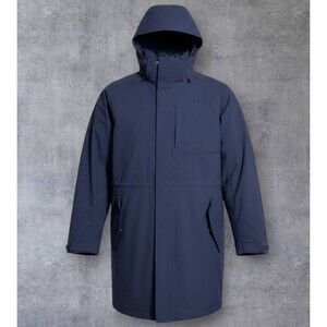 LANDS END Mens Insulated Parka Navy Blue Jacket Coat Overcoat SIZE XL 46-48